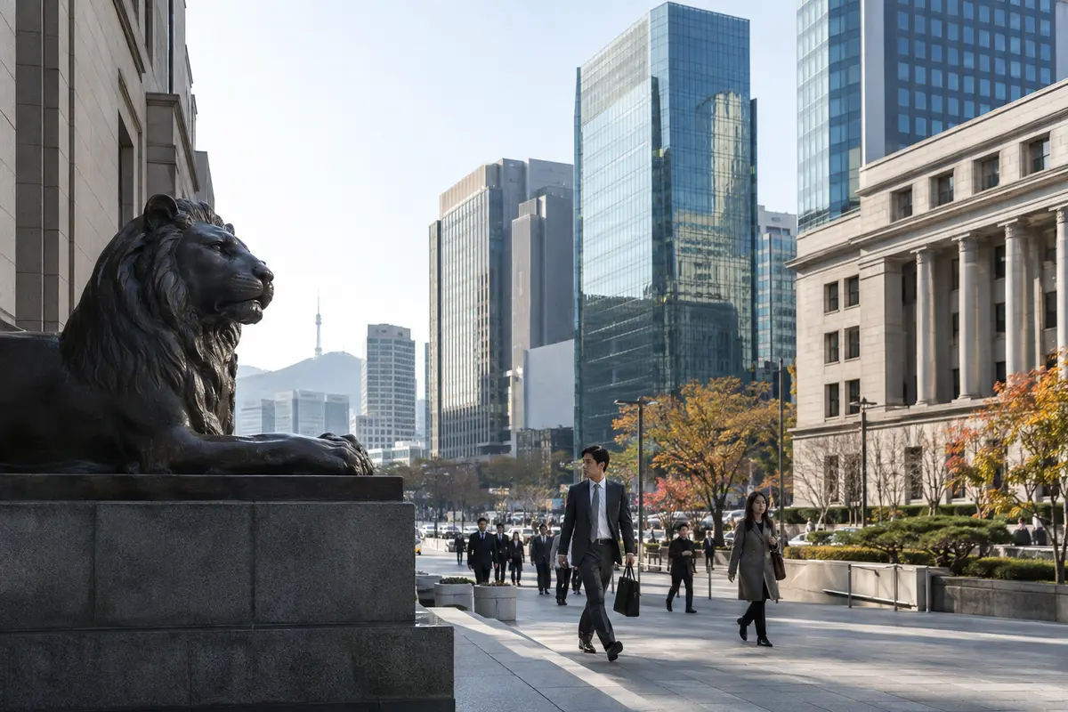 Banking district in Seoul