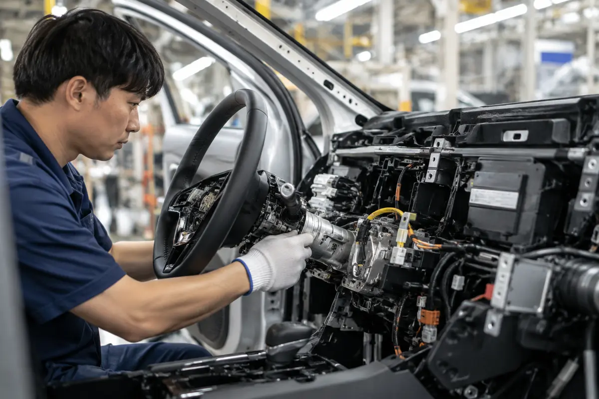 Automotive electronics and steering assembly