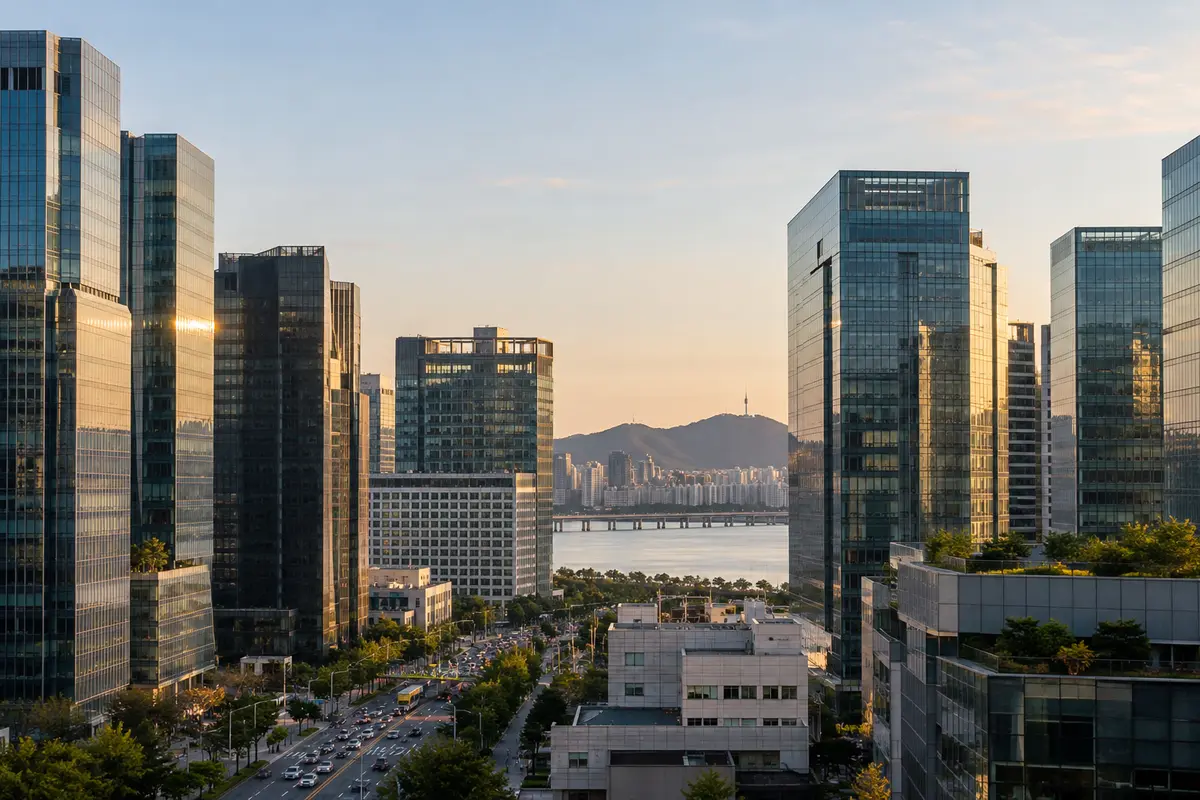 Seoul office towers housing technology businesses
