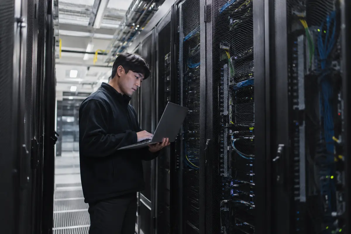 Server hardware inside a data centre