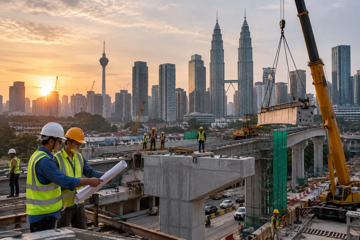 Public infrastructure construction in Kuala Lumpur