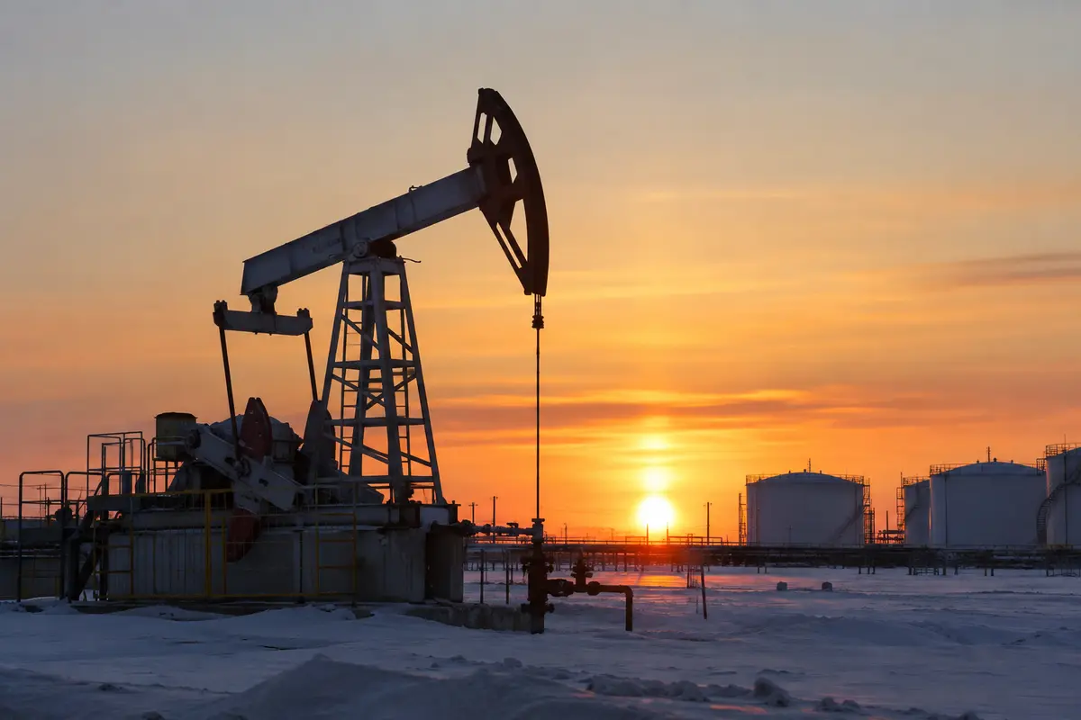 Oil pumping equipment and storage tanks